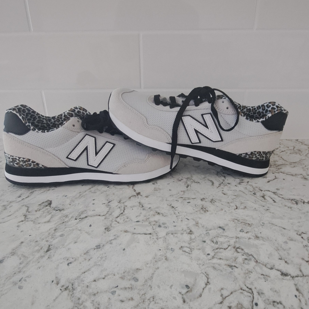 New Balance White and Black Athletic Shoes
